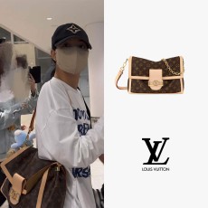 레플리카 [premium] LOUIS VUITTON 루이비통 도핀 소프트 GM M47149 블랙핑크 리사