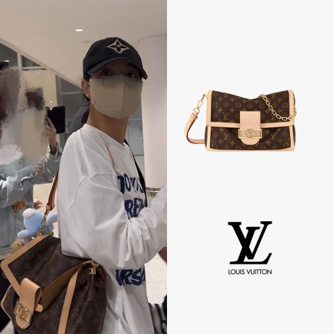 레플리카 [premium] LOUIS VUITTON 루이비통 도핀 소프트 GM M47149 블랙핑크 리사