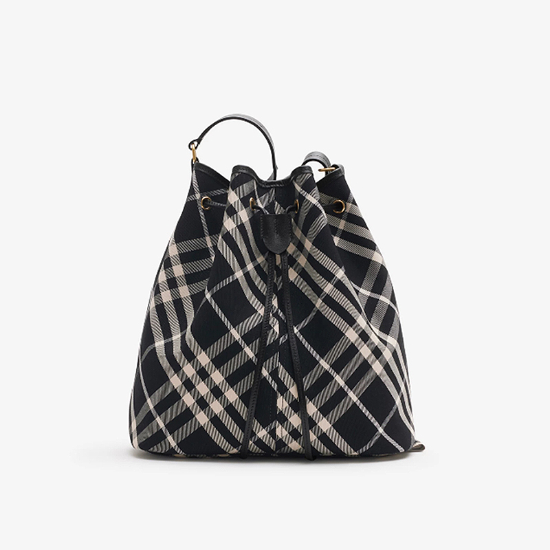 [premium] BURBERRY 버버리 미디엄 체크 버킷 백