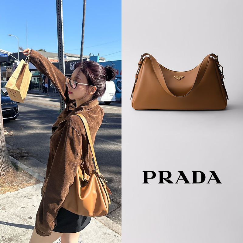 [premium] PRADA 프라다 에메 라지 가죽 숄더백